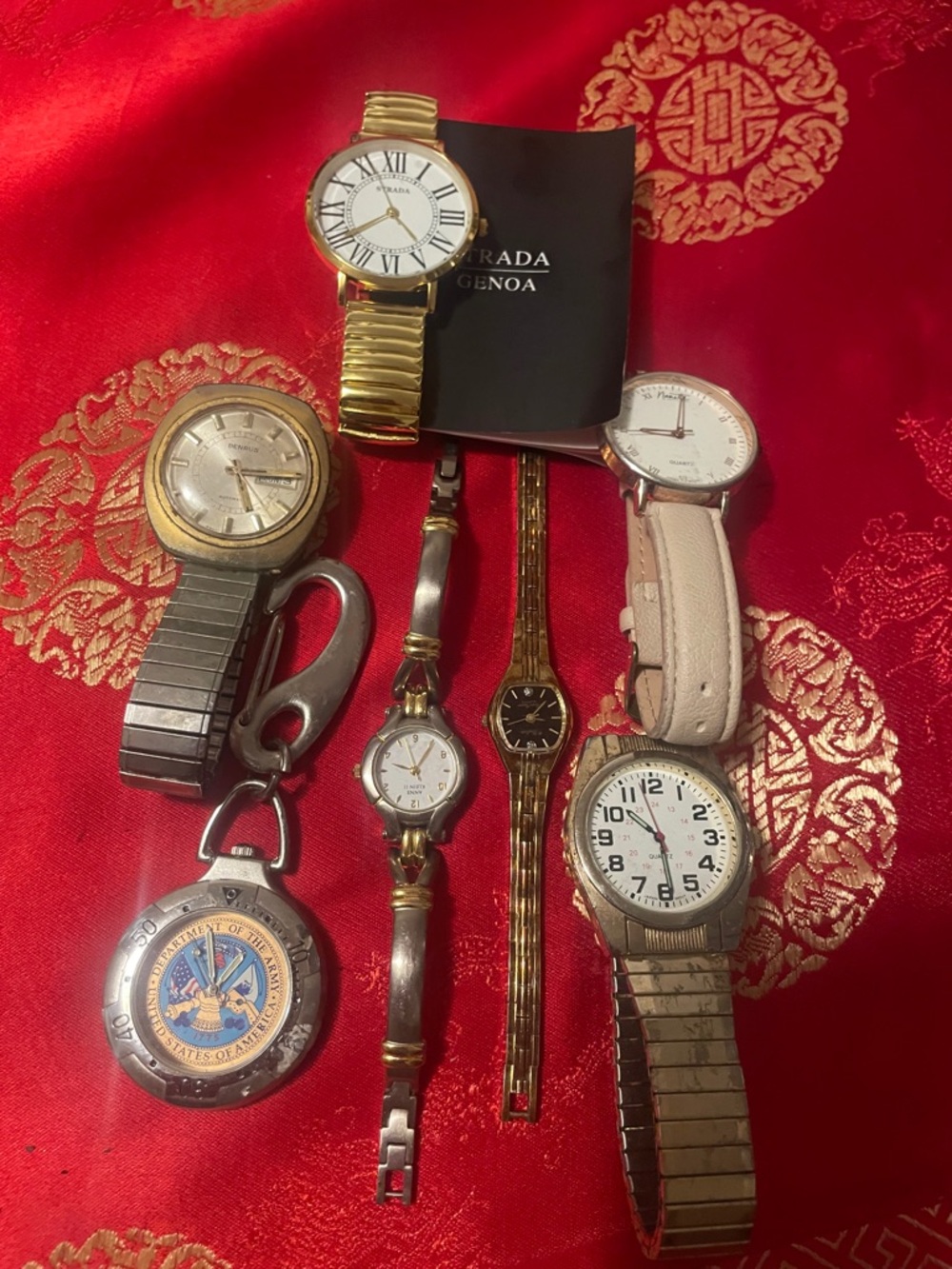 Assorted Watches are - Gold and Silver Tones Needs batteries and repair
